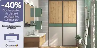 Bricorama Optimum -40% sur les portes de placard coulissantes sur-mesure offre