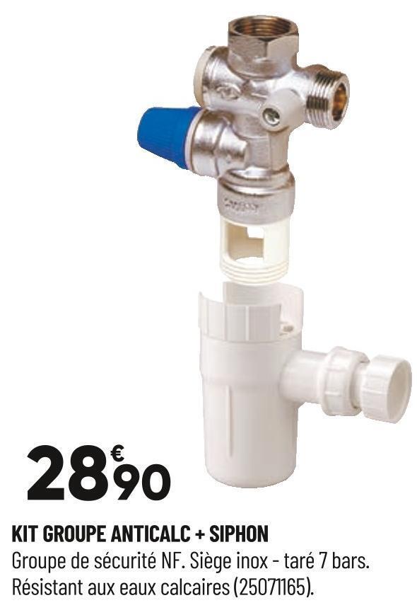 Bricorama Kit groupe anticalc + siphon offre