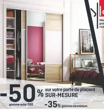 Bricorama Ykario - 50% sur votre porte de placard sur-mesure offre