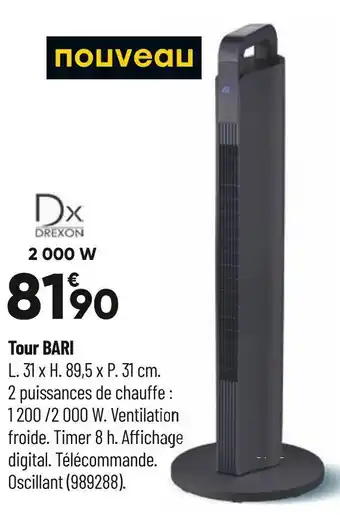 Bricorama Drexon tour bari offre