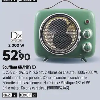 Bricorama Drexon soufflant grammy dx offre