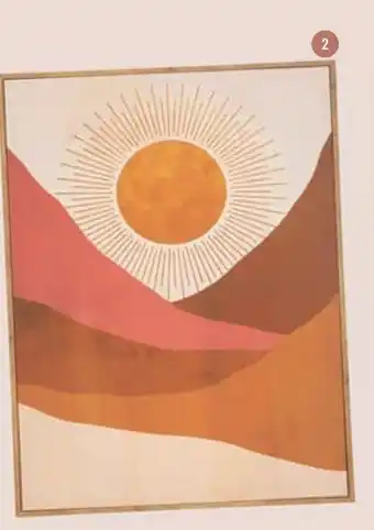Toile imprimée soleil
