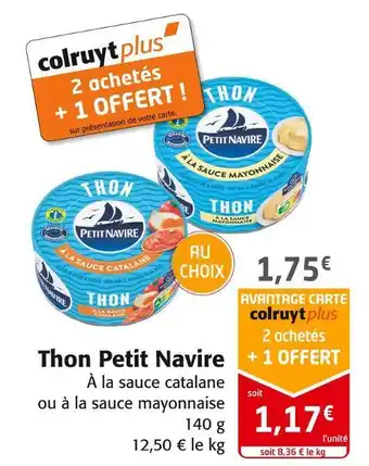 Colruyt Petit navire thon offre