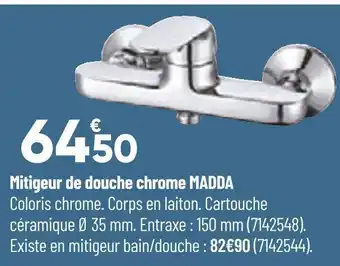 Bricorama Mitigeur de douche chrome madda offre