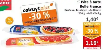 Colruyt Belle france pâte à tarte offre
