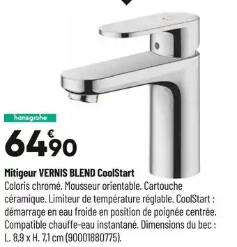 Bricorama Mitigeur vernis blend coolstart offre