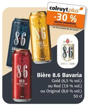 Colruyt Bière 8.6 bière 8.6 bavaria offre