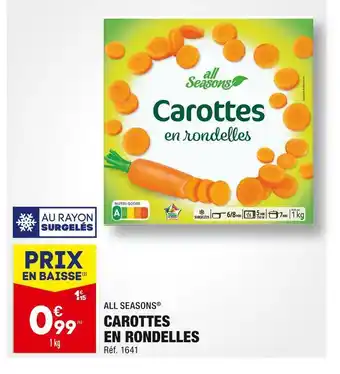 ALDI All seasons carottes en rondelles offre