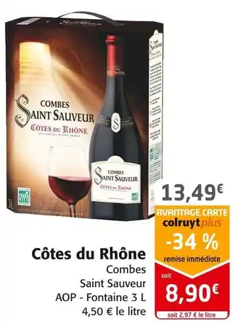 Colruyt Combes saint sauveur côtes du rhône offre
