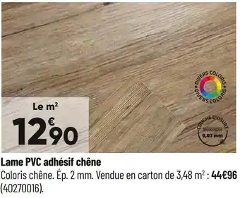 Bricorama Lame pvc adhésif chêne offre