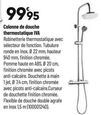 Bricorama Colonne de douche thermostatique iva offre