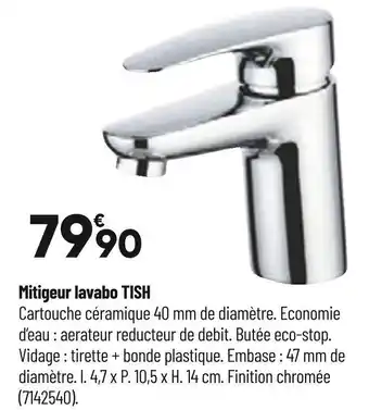 Bricorama Mitigeur lavabo tish offre