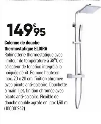 Colonne de douche thermostatique eldira