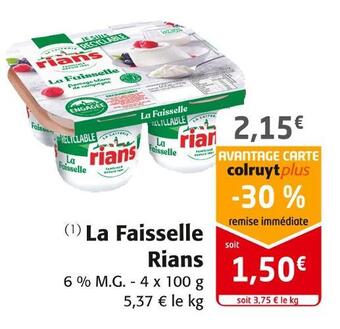 Rians la faisselle
