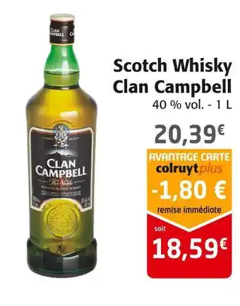 Clan campbell scotch whisky