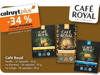Colruyt Café royal café royal offre