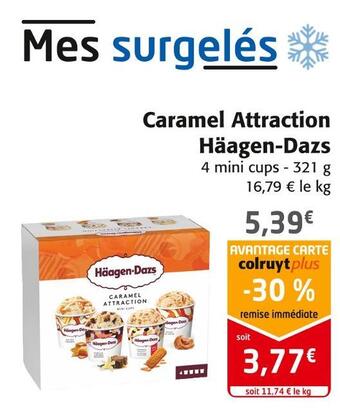 Colruyt Häagen-dazs caramel attraction offre