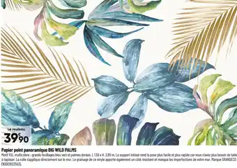 Bricorama Papier peint panoramique big wild palms offre