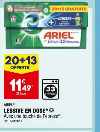 ALDI Ariel lessive en dose offre