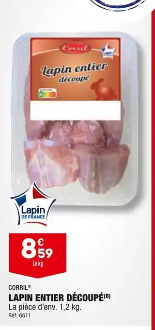 ALDI Corril lapin entier découpé offre