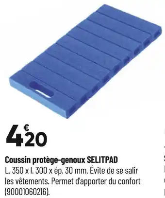 Bricorama Coussin protège-genoux selitpad offre