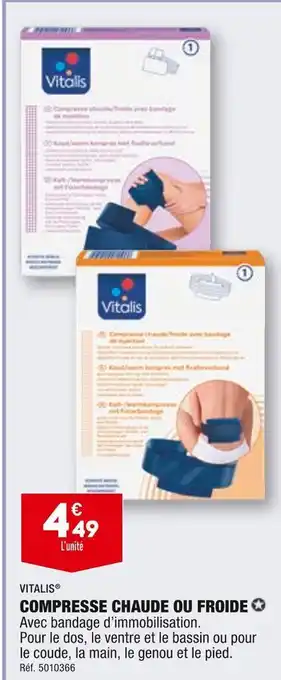 ALDI Vitalis compresse chaude ou froide offre