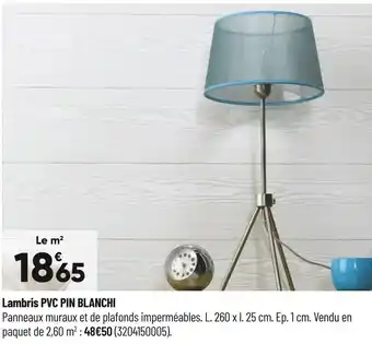 Bricorama Lambris pvc pin blanchi offre