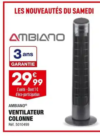 Ambiano ventilateur colonne