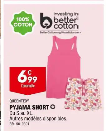 ALDI Queentex pyjama short offre