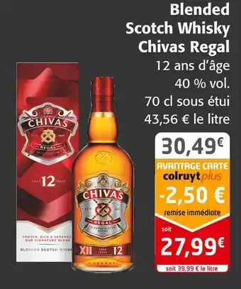 Chivas regal blended scotch whisky