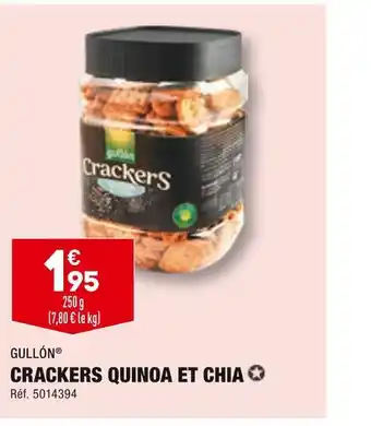 ALDI Gullón crackers quinoa et chia offre