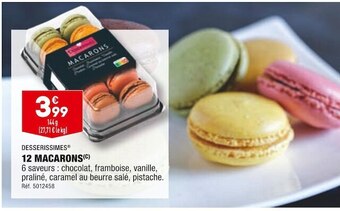 ALDI Desserissimes 12 macarons offre