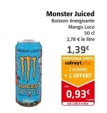 Colruyt Monster monster juiced offre