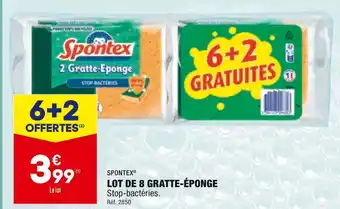 ALDI Spontex lot de 8 gratte-éponge offre