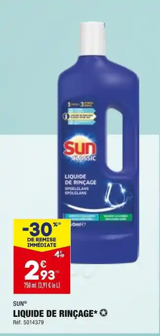 ALDI Sun liquide de rinçage* offre