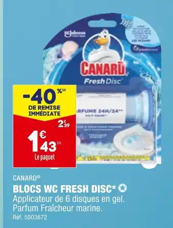ALDI Canard blocs wc fresh disc* offre