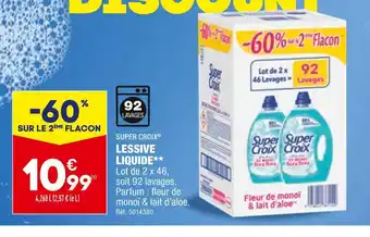 ALDI Super croix lessive liquide* offre