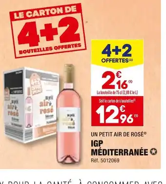 ALDI Un petit air de rosé igp méditerranée offre