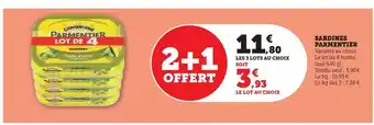 Super U Sardines parmentier offre