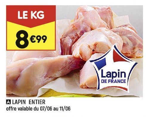 Leader Price A lapin entier offre
