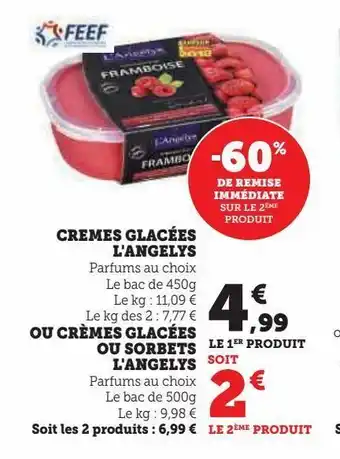 Cremes glacées l'angelys