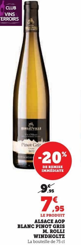 Hyper U Vin blanc offre