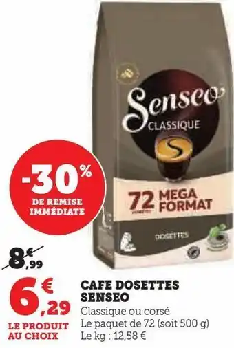 Café dosette senseo