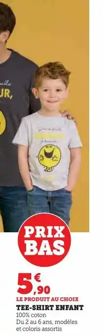 Hyper U T-shirt enfant offre