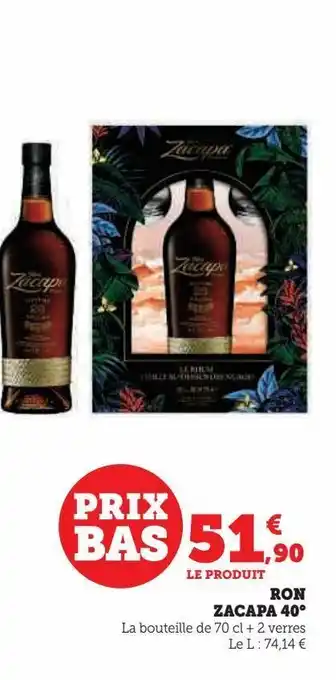 Ron zacapa 40°