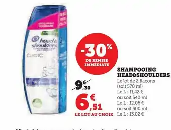 Hyper U Shampoing head & shoulders offre