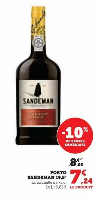 Hyper U Porto sandeman 15.5° offre