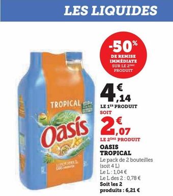 U Express Oasis tropical offre