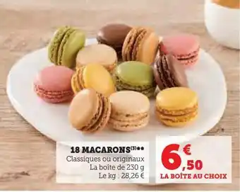 Hyper U 18 macarons offre