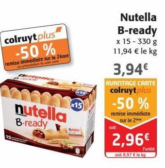 Colruyt Nutella b-ready offre